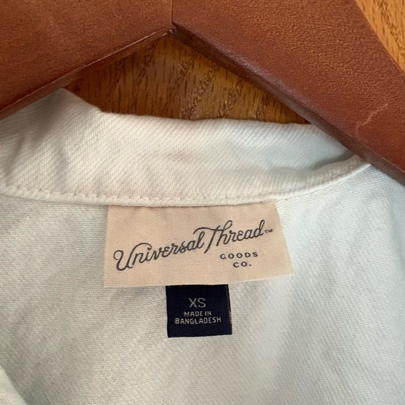 Universal Thread Denim White Mini Dress - Picture 2 of 3